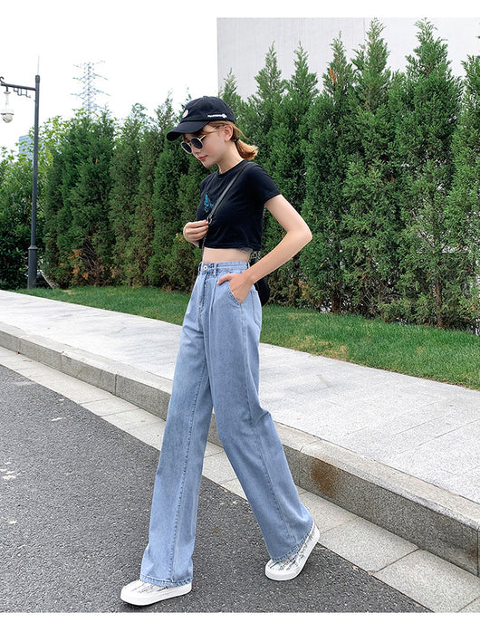 Jeans de Cintura Alta con Efecto Drapeado - Image 15