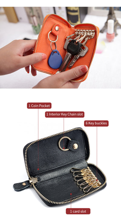 Organizador de Cuero para Tarjetas y Llaves del Auto - Image 4