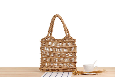 Bolsa de Playa Sensual de Paja para Mujer - Image 9