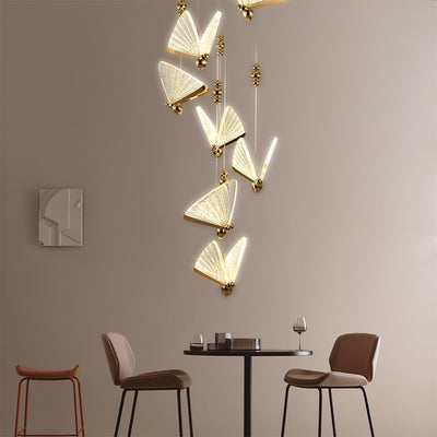 Lámpara Colgante de Mariposas - Iluminación Artística para Sala y Recámara - Image 12