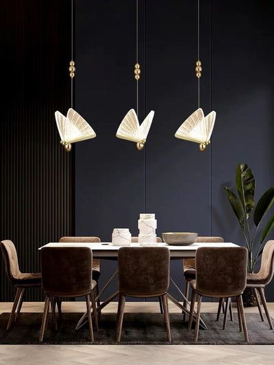 Lámpara Colgante de Mariposas - Iluminación Artística para Sala y Recámara - Image 13