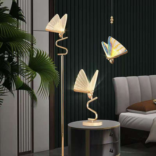 Lámpara Colgante de Mariposas - Iluminación Artística para Sala y Recámara - Image 14