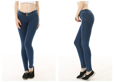 Pantalones de Buzo Denim Peach Cadera - Image 5