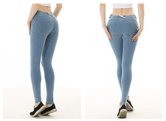 Pantalones de Buzo Denim Peach Cadera - Image 7