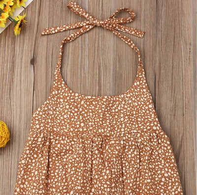 Enterizo Floral Amarillo Mostaza con Lunares para Bebé - Image 12