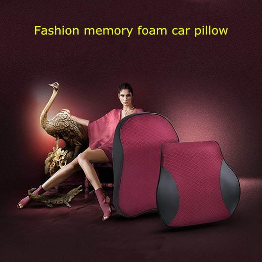 Almohada Cervical de Espuma Viscoelástica con Soporte Lumbar para Auto y Oficina - Image 5