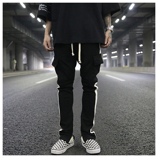 Pantalón Casual con Cintura Tejida y Bolsillo Frontal Cremallera - Talla Grande - Image 8
