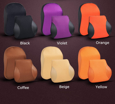 Almohada Cervical de Espuma Viscoelástica con Soporte Lumbar para Auto y Oficina - Image 15