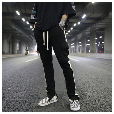 Pantalón Casual con Cintura Tejida y Bolsillo Frontal Cremallera - Talla Grande - Image 9