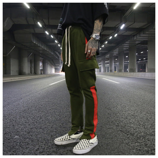 Pantalón Casual con Cintura Tejida y Bolsillo Frontal Cremallera - Talla Grande - Image 12