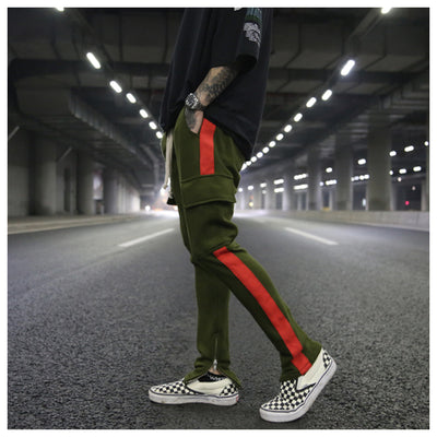 Pantalón Casual con Cintura Tejida y Bolsillo Frontal Cremallera - Talla Grande - Image 13