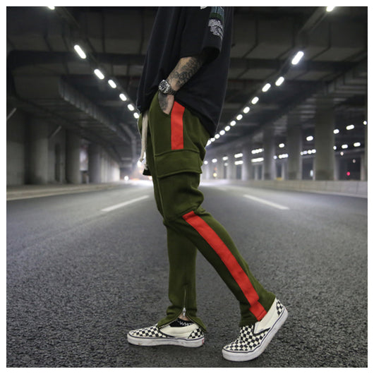 Pantalón Casual con Cintura Tejida y Bolsillo Frontal Cremallera - Talla Grande - Image 13