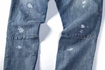 Jeans con Efecto Salpicado de Tinta - Estilo Europeo y Americano - Image 8