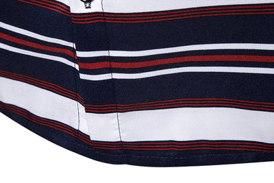 Camisa Casual Slim Fit a Rayas de Manga Larga para Hombre - Image 14