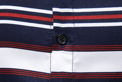Camisa Casual Slim Fit a Rayas de Manga Larga para Hombre - Image 15