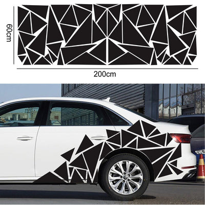 Calcomanías Triangulares Mate Negro para Auto - Vinilo Camuflaje Estilo Deportivo - Image 12