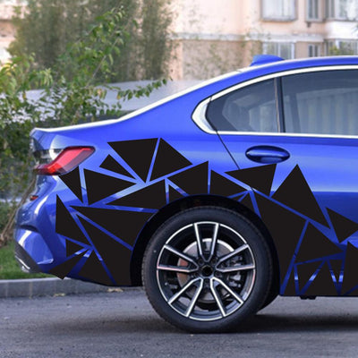 Calcomanías Triangulares Mate Negro para Auto - Vinilo Camuflaje Estilo Deportivo - Image 15