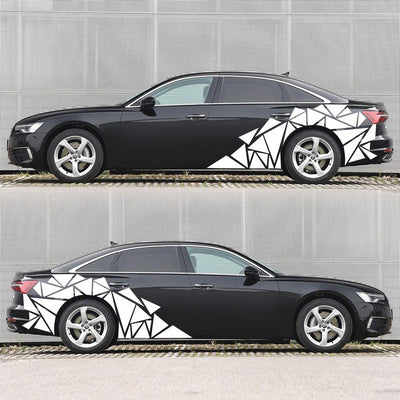 Calcomanías Triangulares Mate Negro para Auto - Vinilo Camuflaje Estilo Deportivo - Image 32