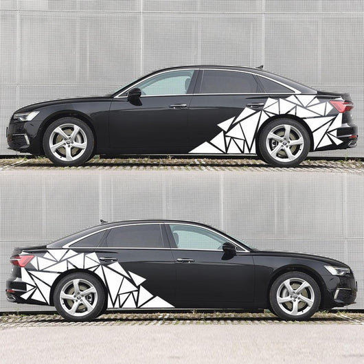 Calcomanías Triangulares Mate Negro para Auto - Vinilo Camuflaje Estilo Deportivo - Image 32