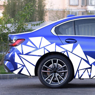 Calcomanías Triangulares Mate Negro para Auto - Vinilo Camuflaje Estilo Deportivo - Image 33