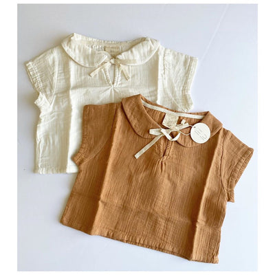 Blusa Cuello Doll en Algodón Lino - Diseño Fresco y Minimalista - Image 13