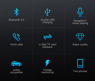 Reproductor de Audio Bluetooth FM/AM para Auto - Image 5