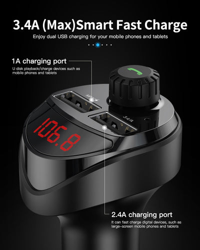 Reproductor de Audio Bluetooth FM/AM para Auto - Image 7