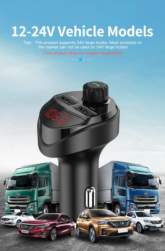 Reproductor de Audio Bluetooth FM/AM para Auto - Image 15