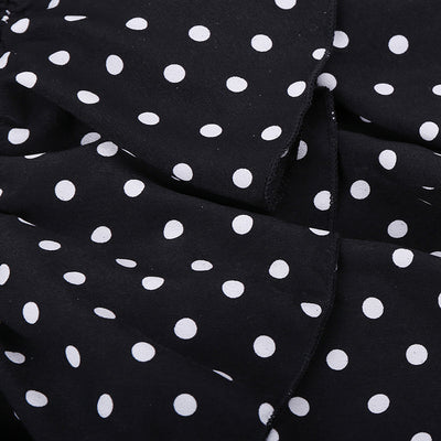 Chaqueta Denim Manga Corta Estilo Western con Falda de Tirantes Lunares - Image 20
