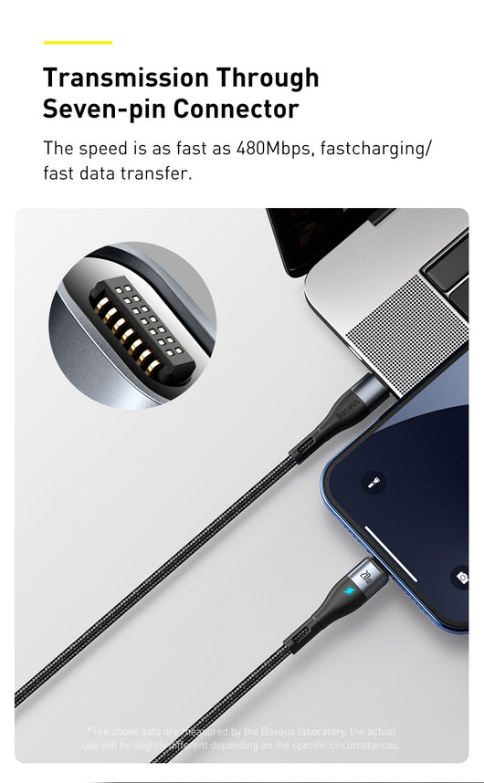Cable de Carga Magnético Baseus para iPhone 12 - Carga Rápida PD 20W - Image 17