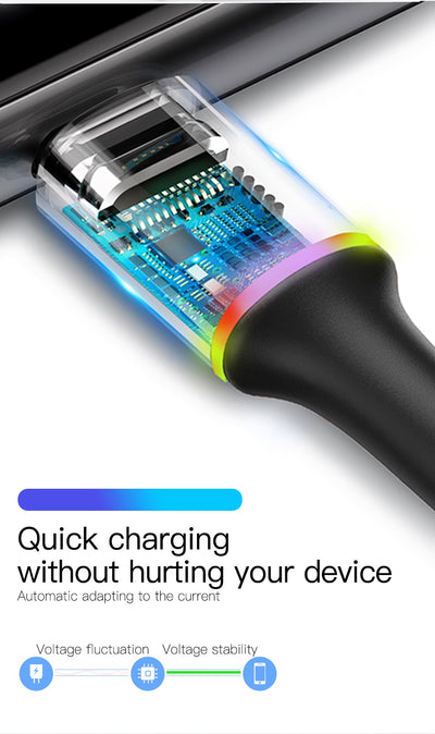 Cable USB Tipo C de Carga Rápida para Samsung S10 S9 y Xiaomi Mi9 - Image 10