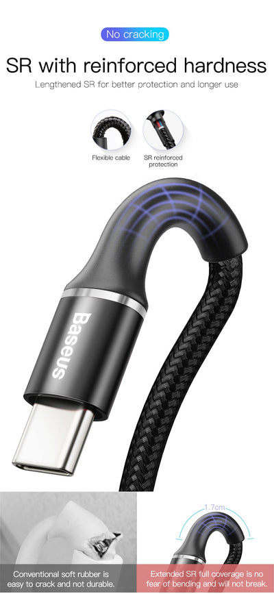Cable USB Tipo C de Carga Rápida para Samsung S10 S9 y Xiaomi Mi9 - Image 12