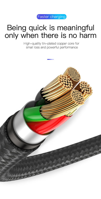 Cable USB Tipo C de Carga Rápida para Samsung S10 S9 y Xiaomi Mi9 - Image 13