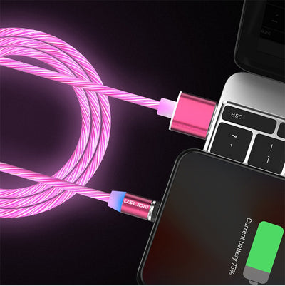 Cable de Carga Magnético USB LED Compatible con Apple - Cargador Rápido Type C y Micro - Image 9