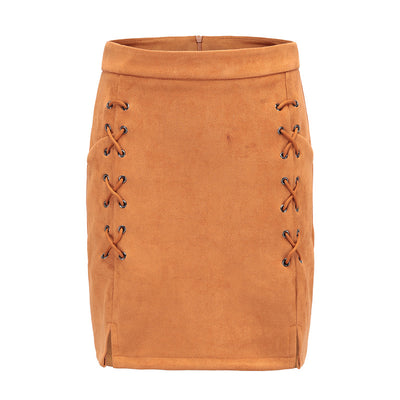 Falda Blanca Ajustada con Bandage Estilo A-Line - Image 7