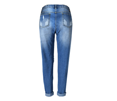 Pantalones Skinny Rotos de Cintura Alta para Mujer - Image 18