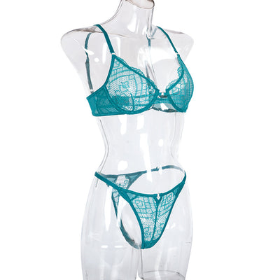 Conjunto de Lencería Encaje Multicolor Transparente para Mujer - Image 45