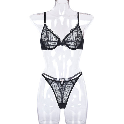 Conjunto de Lencería Encaje Multicolor Transparente para Mujer - Image 52