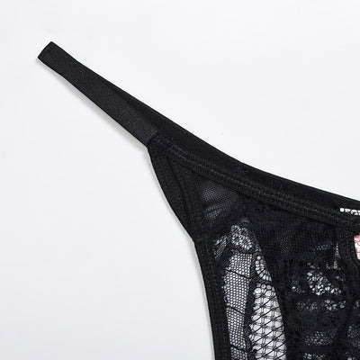 Conjunto de Lencería Encaje Multicolor Transparente para Mujer - Image 57