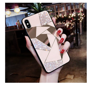 Funda para iPhone con Espejo y Cristales Brillantes - Image 5