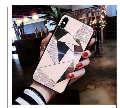Funda para iPhone con Espejo y Cristales Brillantes - Image 6