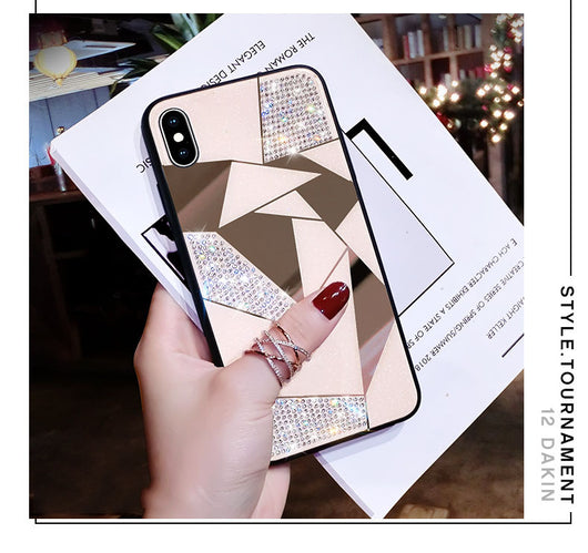 Funda para iPhone con Espejo y Cristales Brillantes - Image 7