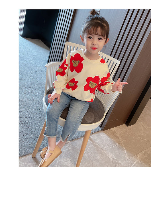 Playera Infantil Estampado Osito Floral - Tendencia Moderna - Image 32