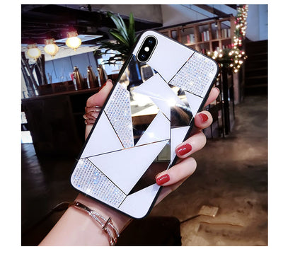 Funda para iPhone con Espejo y Cristales Brillantes - Image 8