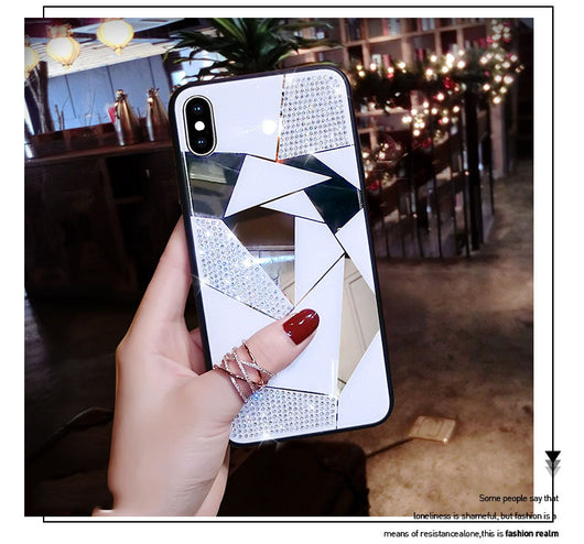 Funda para iPhone con Espejo y Cristales Brillantes - Image 9
