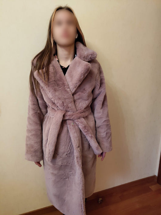 Abrigo de Piel Sintética Conejo para Mujer Talla Plus - Image 15