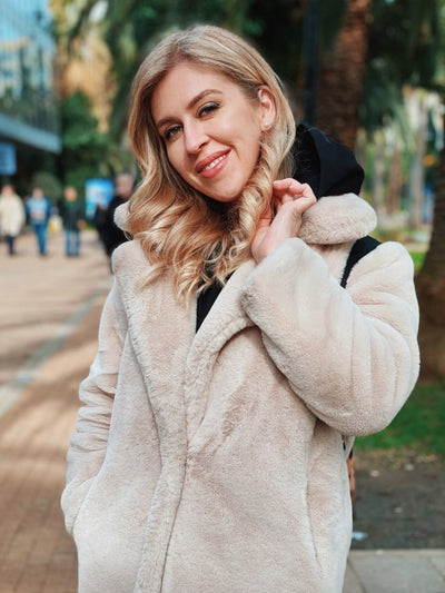 Abrigo de Piel Sintética Conejo para Mujer Talla Plus - Image 17