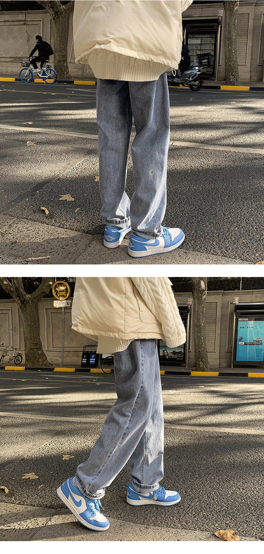 Jeans Rectos Holgados Estilo Vintage para Hombre - Image 8