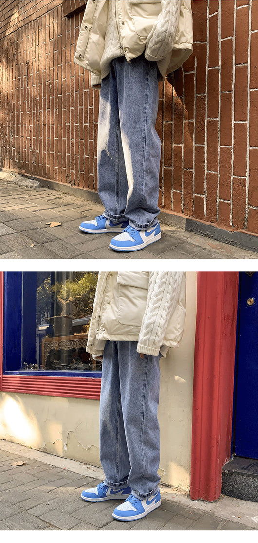 Jeans Rectos Holgados Estilo Vintage para Hombre - Image 9