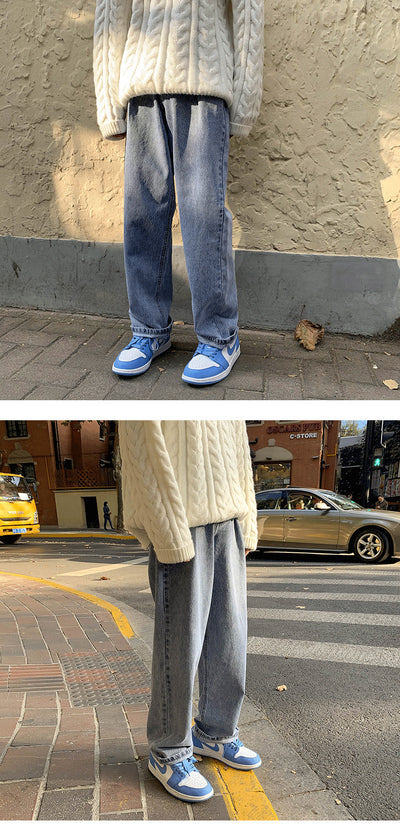 Jeans Rectos Holgados Estilo Vintage para Hombre - Image 10